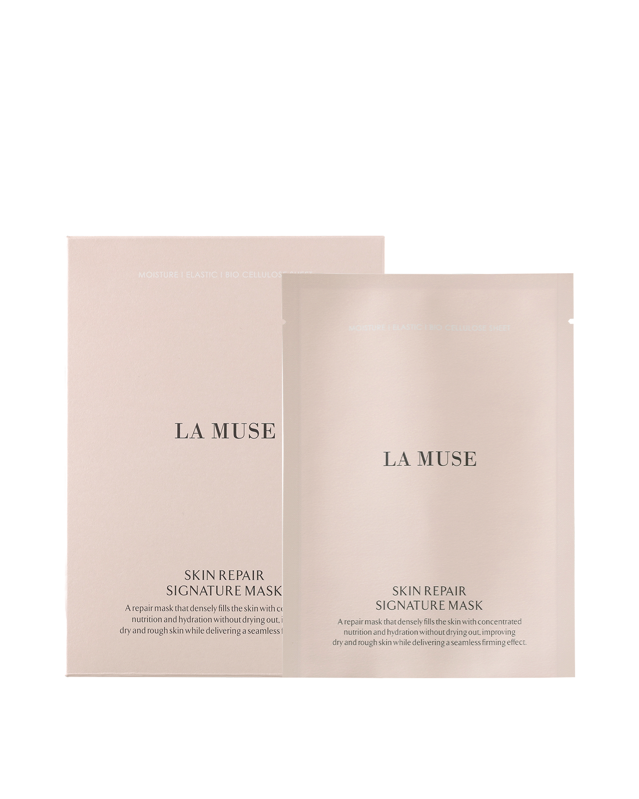 LA MUSE 生物纖維素經典面膜(5ea) | 深層保濕、緊縮和緊緻護理,修復肌膚 | 恢復活力和保濕 | 冷卻和舒緩敏感肌膚 | 面膜 韓國護膚