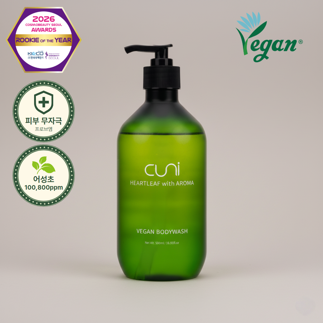 [韓國 CUNI] 魚腥草香薰純素沐浴露 500ml (Heartleaf with Aroma Vegan Body Wash)